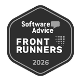 Software Advice Front Runners 2026 award badge